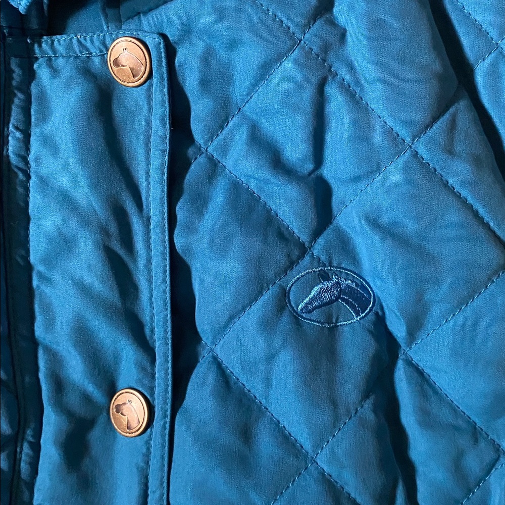 Riding Sport Blue Quilted Vest - Picture 4 of 4